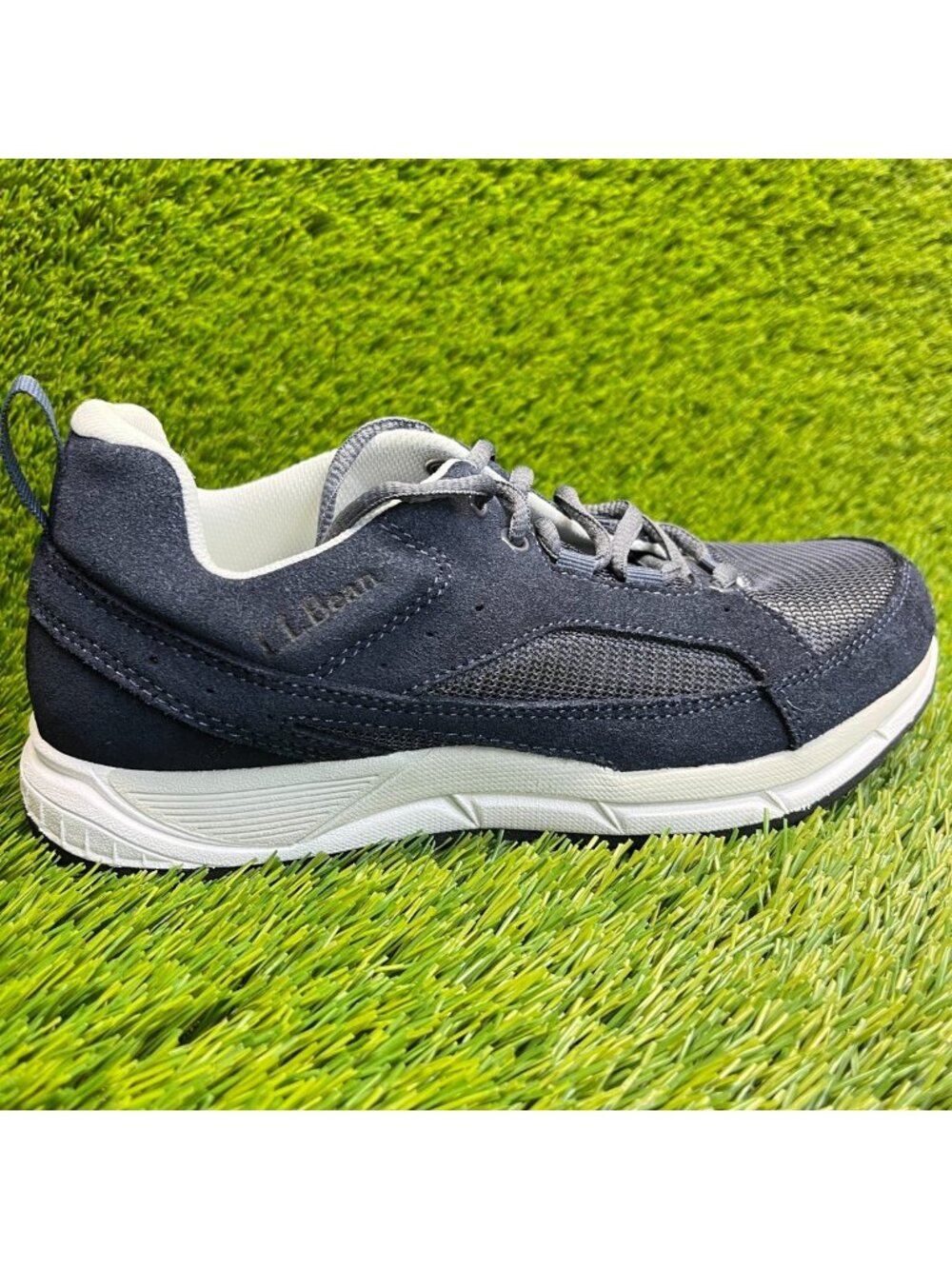 L.L.Bean Comfort Fitness Womens Size 8 Blue White Walking Running Shoes Sneakers